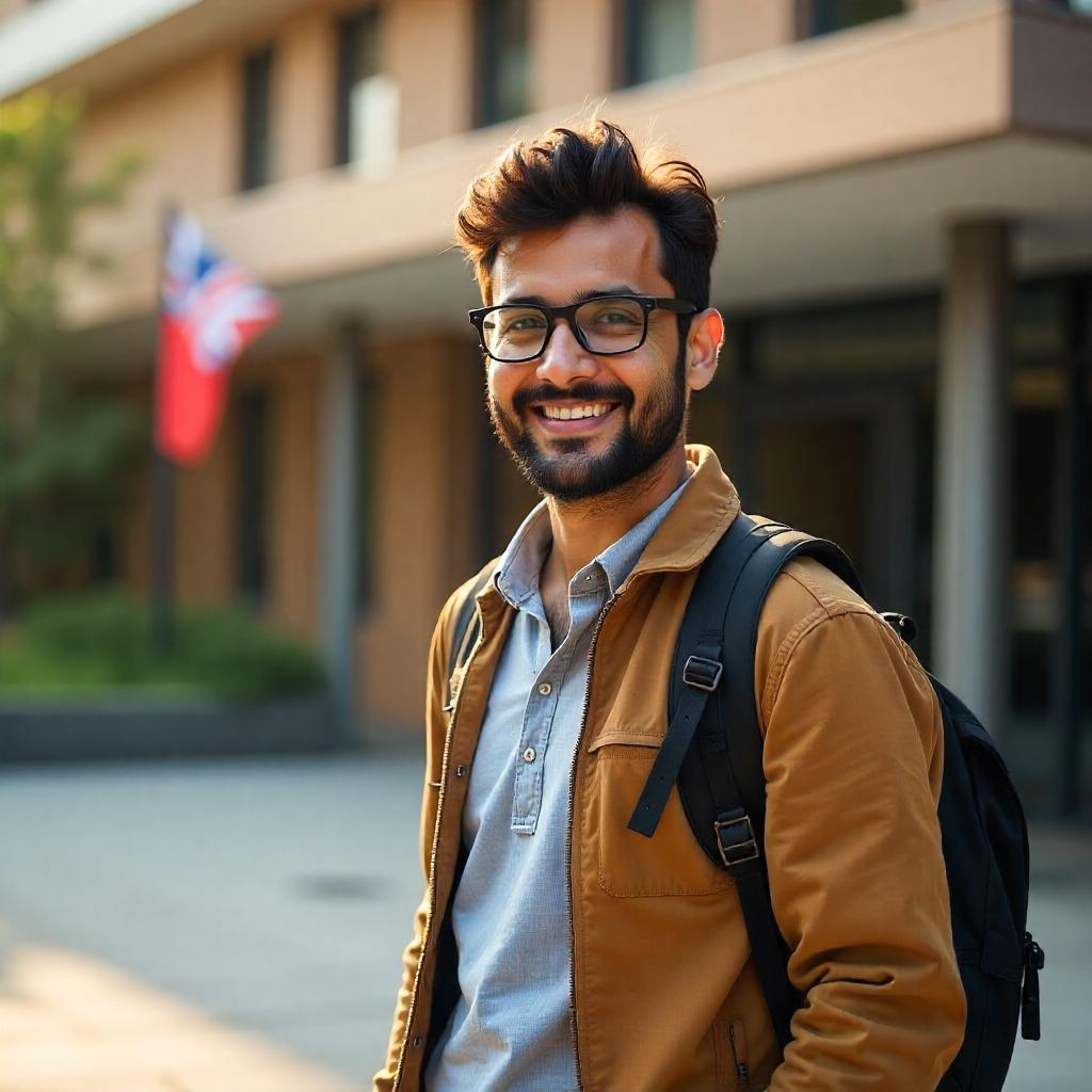 Student at an Australian university campus