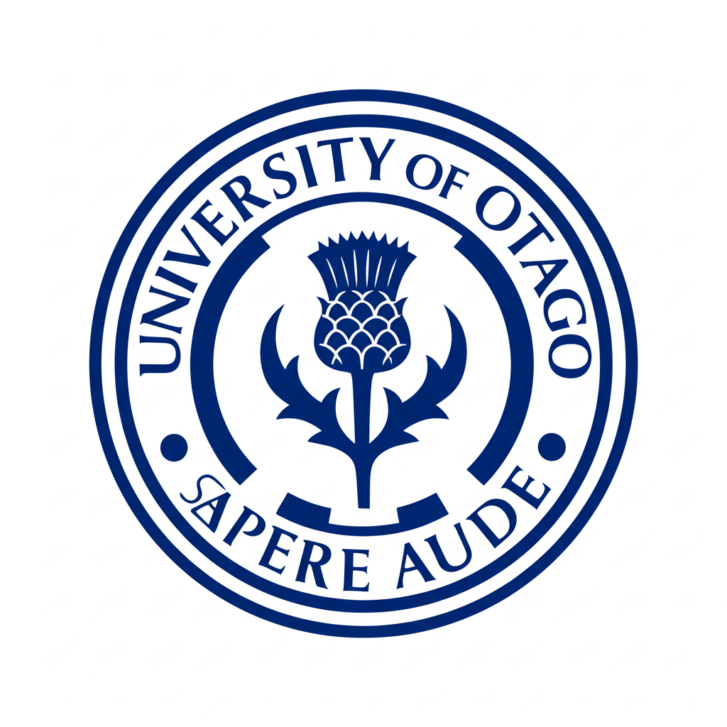 University of Otago official logo - prestigious New Zealand education institution
